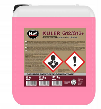 K-2 KULER KONCENTRAT DO CHŁODNIC - CZERWONY G12 20L / 22 KG