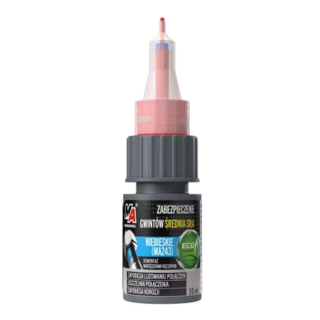 Środek do zabezpieczania gwintów niebieski - średni 10ml