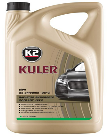 K-2 KULER PŁYN DO CHŁODNIC -35°C - ZIELONY 5L