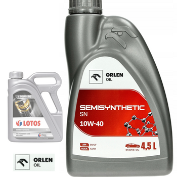 OLEJ LOTOS SEMISYNTETIC SN SAE 10W40  4L + GRATISY
