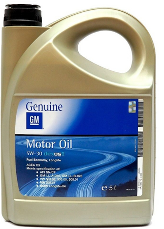 OLEJ OPEL GM 5W30 DEXOS 2 5L