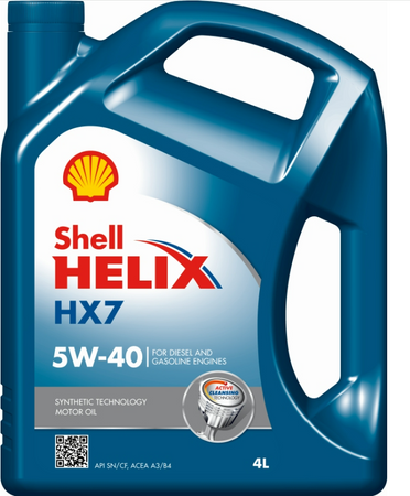 OLEJ SHELL HELIX HX7 5W40 4L
