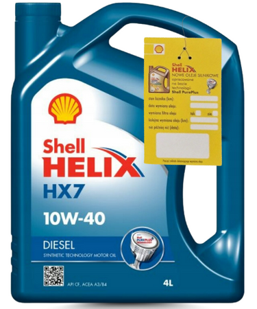ZESTAW OLEJ SHELL HELIX DIESEL HX7 10W40 + ODMRAŻACZ K2 ALASKA 150ML