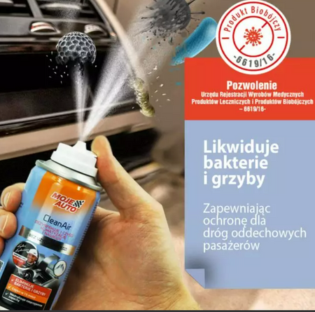 AMTRA MOJE AUTO CLEAN AIR ODŚ.DO KLIMAT.150ML BLACK 19-595