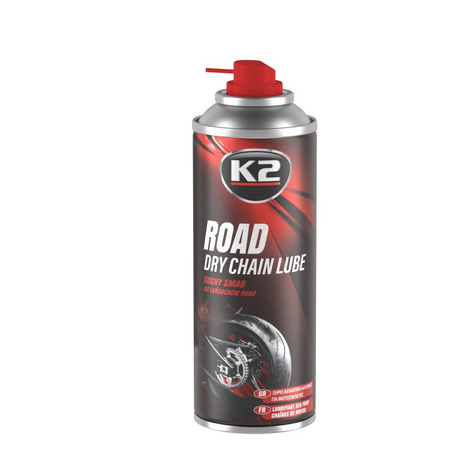 K-2 SUCHY SMAR DO ŁAŃCUCHOW ROAD 400ML (DO MOTOCYKLI) W143