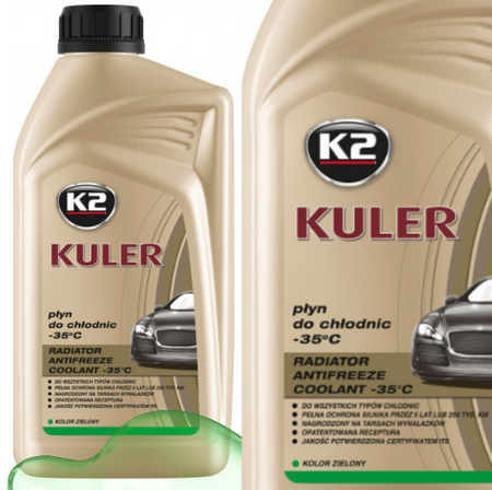 K-2 KULER PŁYN DO CHŁODNIC -35°C - ZIELONY 1L