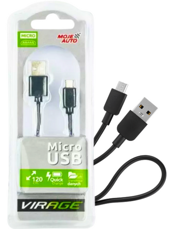 AMTRA VIRAGE  PRZEWÓD DO ŁADOWANIA MICRO USB 93-102