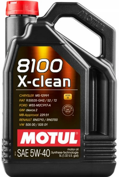 OLEJ MOTUL 8100 X-CLEAN+5W40 5L