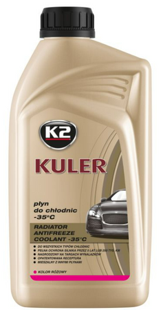 K-2 KULER PŁYN DO CHŁODNIC -35°C - RÓŻOWY 1L