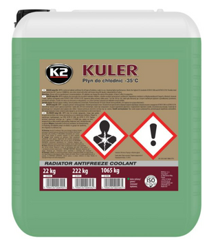 K-2 KULER PŁYN DO CHŁODNIC -35°C - ZIELONY  20L