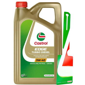 CASTROL EDGE TITANIUM TURBO DIESEL 5W40 5L + ZAWIESZKA GRATIS