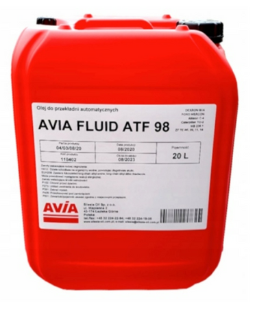 OLEJ AVIA FLUID ATF 98 20L (DEXTRON III)