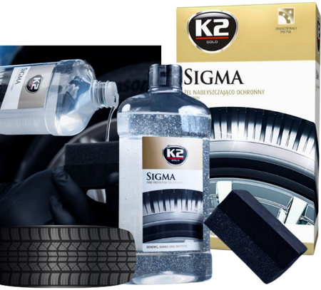 K2 SIGMA 500 ML ŻEL DO NABŁYSZCZANIA OPON