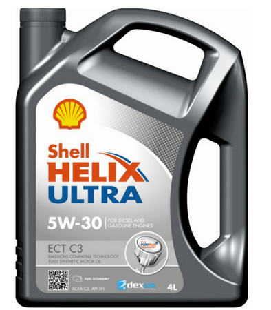 ZESTAW OLEJ SHELL HELIX ULTRA ECT C3 5W30 4L + ODMRAŻACZ K2 ALASKA 150ML