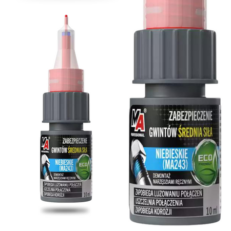 Środek do zabezpieczania gwintów niebieski - średni 10ml