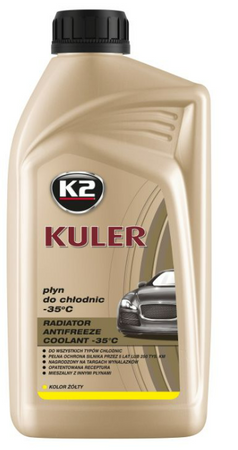 K-2 KULER PŁYN DO CHŁODNIC -35°C - ŻÓŁTY 1L