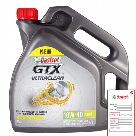 CASTROL GTX ULTRACLEAN 10W40 A/B 4L