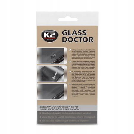 K-2 GLASS DOCTOR zestaw do naprawy szyb MOCNY