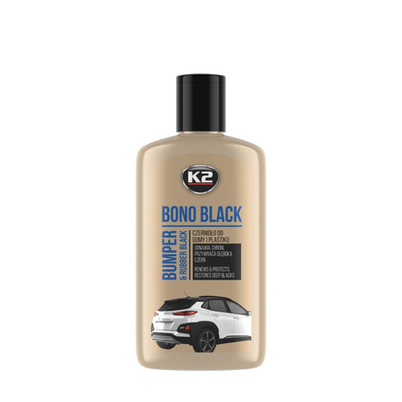 K-2 BONO BLACK 250ML MLECZKO CZERNIDŁO GUMY I PLAST K030N