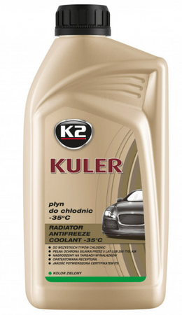 K-2 KULER PŁYN DO CHŁODNIC -35°C - ZIELONY  1L