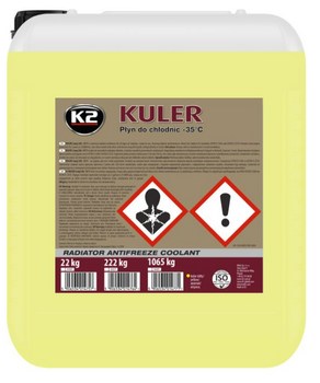 K-2 KULER PŁYN DO CHŁODNIC -35°C - ŻÓŁTY  20L