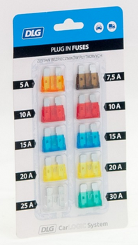 Zestaw bezpieczników samochodowych DLG CarLogic System
