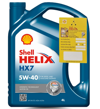 OLEJ SHELL HELIX HX7 5W40 4L