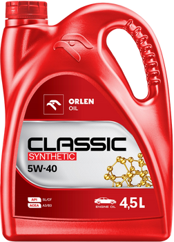 OLEJ ORLEN CLASSIC SYNTHETIC 5W40 4,5L