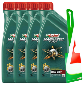 ZESTAW 4X CASTROL MAGNATEC DIESEL B4 10W40 1L 