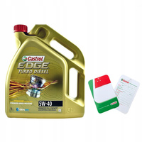 CASTROL EDGE TITANIUM TURBO DIESEL 5W40 5L + ZAWIESZKA GRATIS